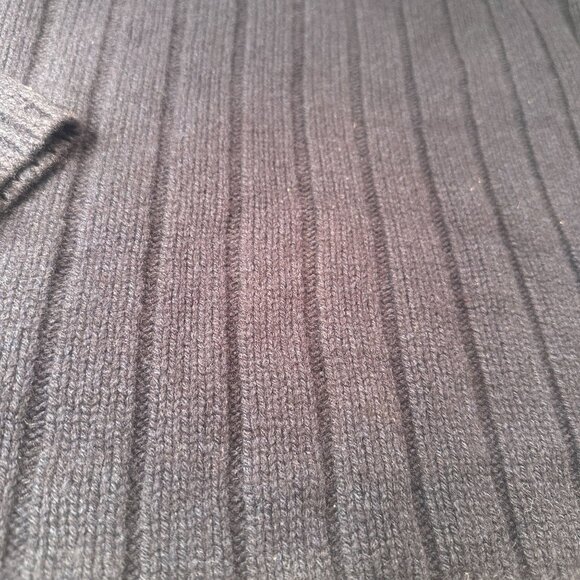 Abercrombie Fitch Muscle Ribbed Fisherman Sweater Turtleneck Mens Wool Patch - Picture 3 of 16